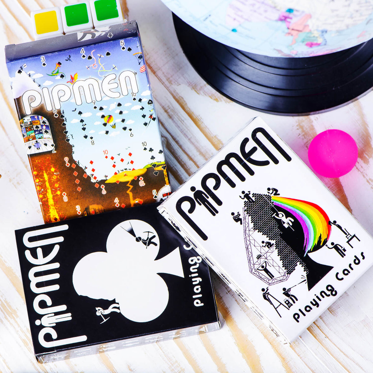 pipmen custom playing cards, talking point cards