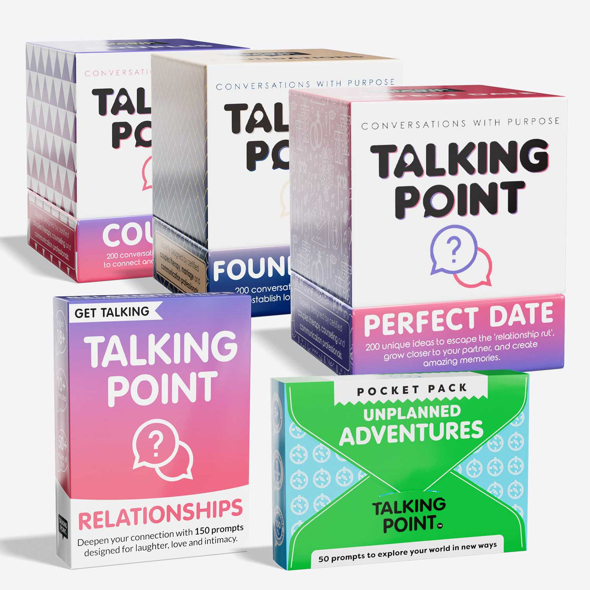 the one for dating conversation cards bundle, talking point cards