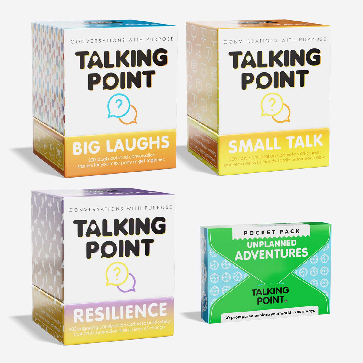 the one for friends conversation cards bundle, talking point cards