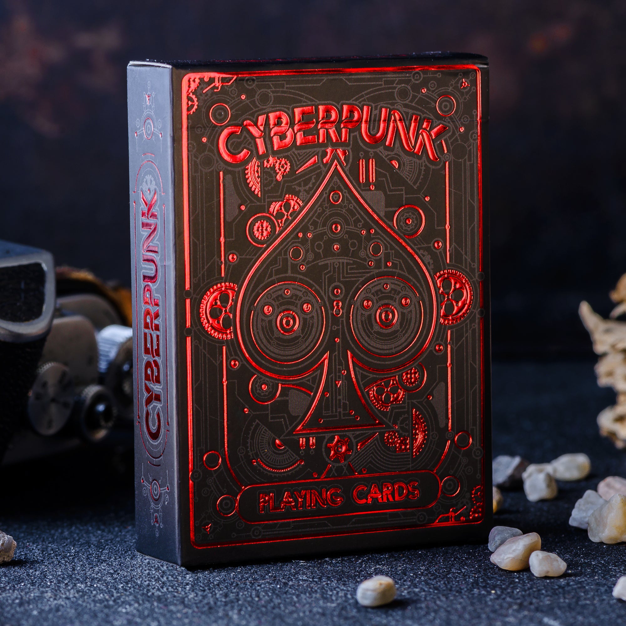 Neon-lit Cyberpunk Playing Cards | Talking Point Cards