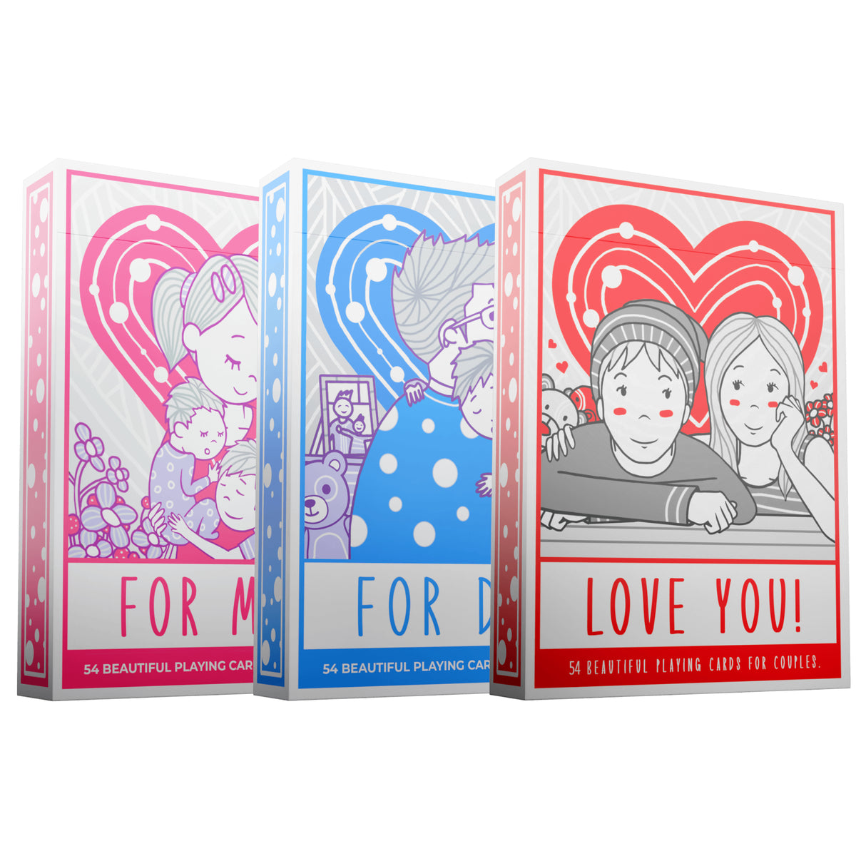 family custom playing cards, talking point cards