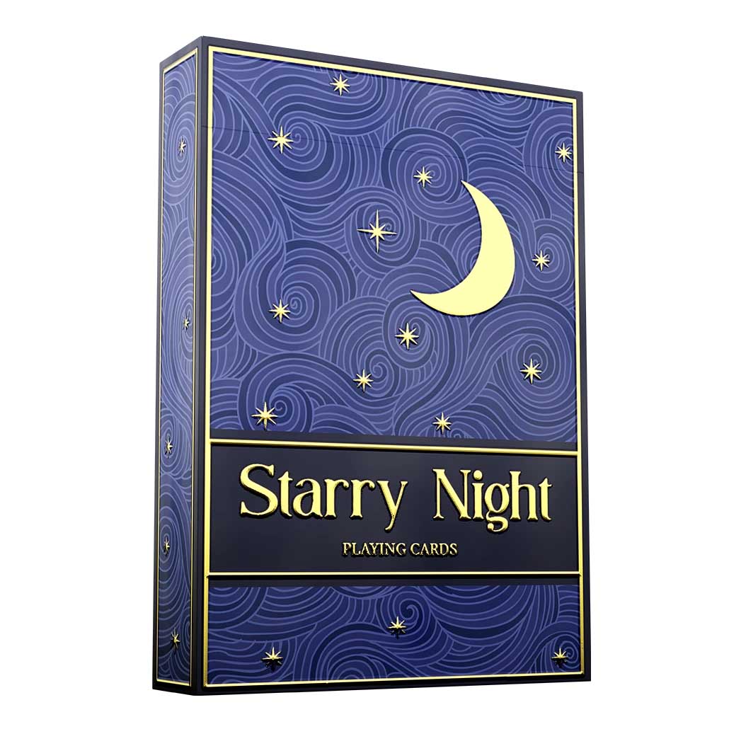 starry night custom playing cards, talking point cards