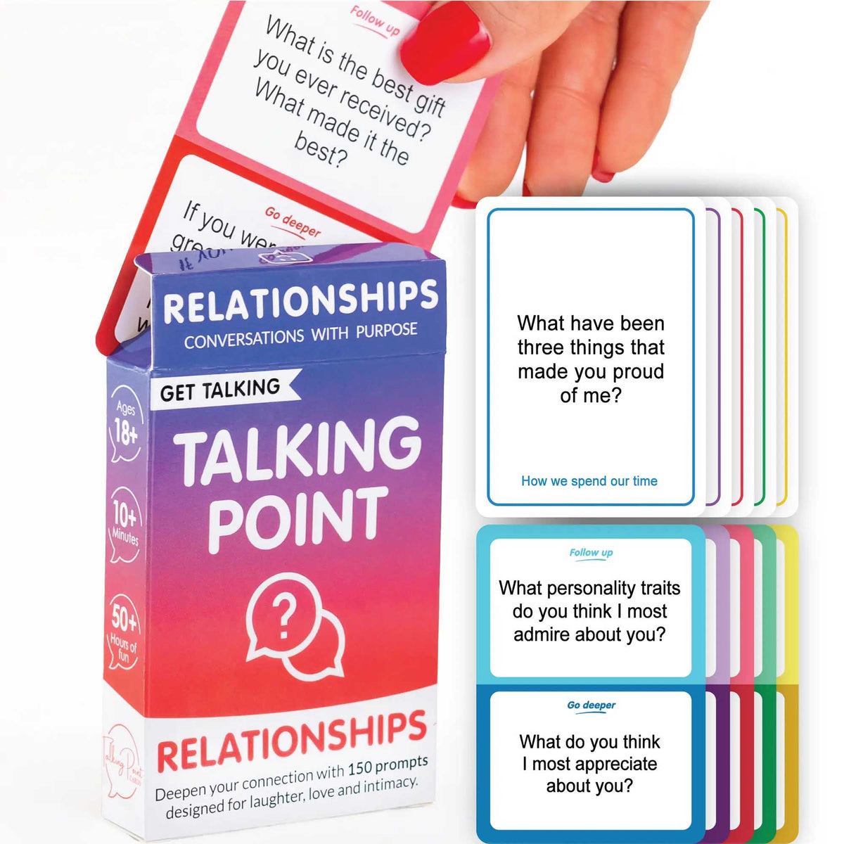 get talking: relationships conversation cards, talking point cards