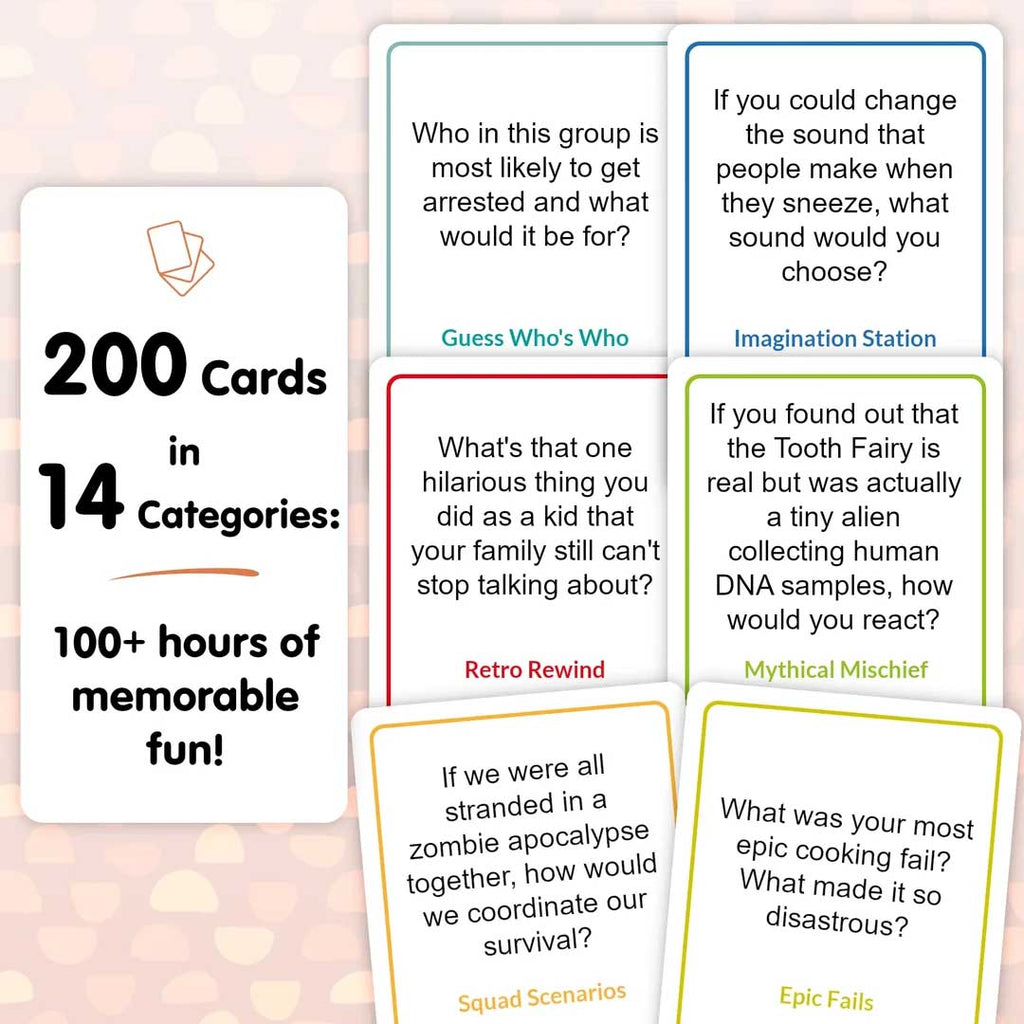 big laughs pack conversation cards, talking point cards