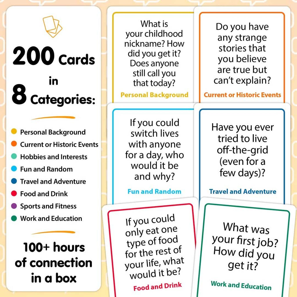 small talk pack conversation cards, talking point cards
