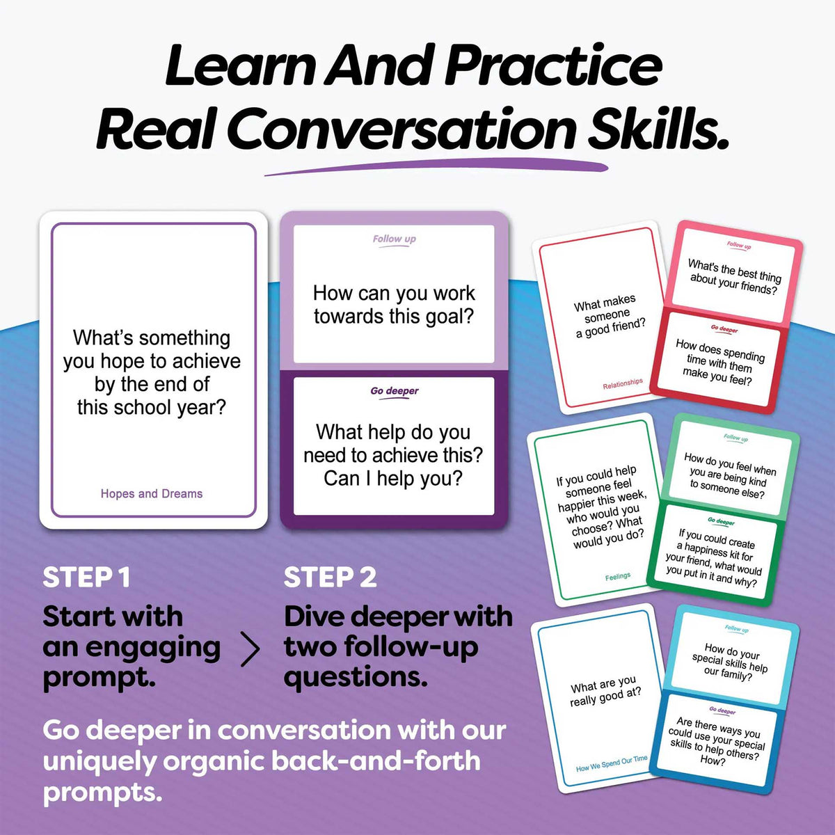 get talking: children conversation cards, talking point cards