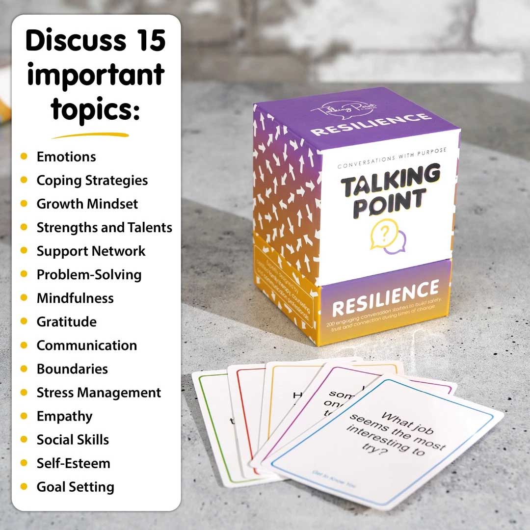 resilience pack conversation cards, talking point cards