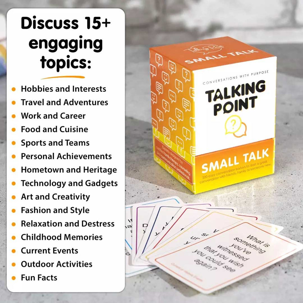 small talk pack conversation cards, talking point cards