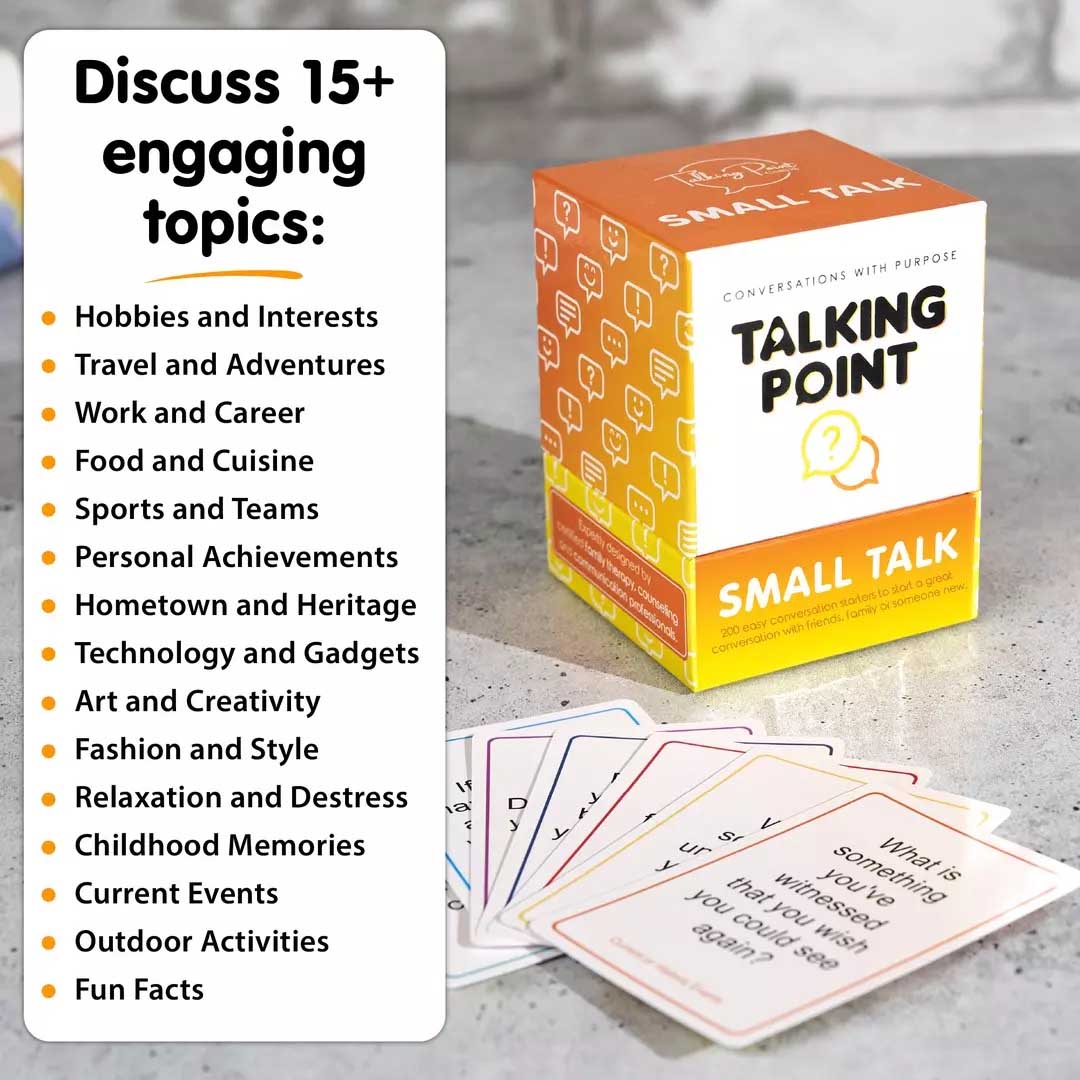 small talk pack conversation cards, talking point cards