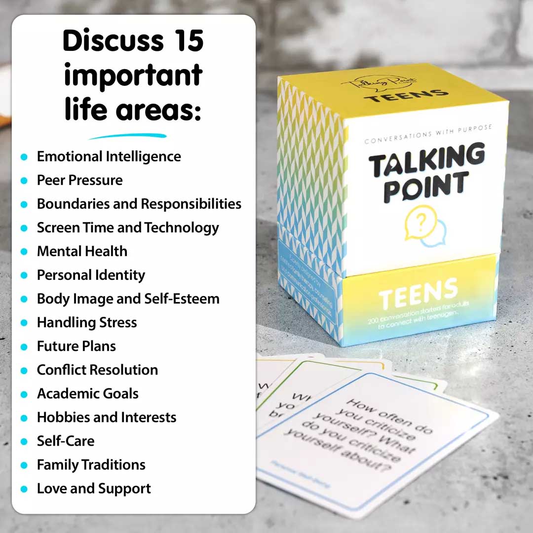 teens pack conversation cards, talking point cards