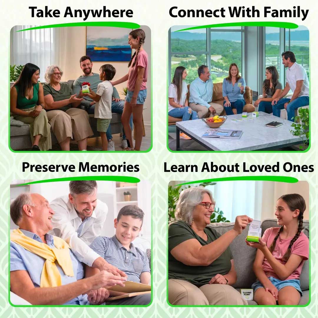 generations pack conversation cards, talking point cards