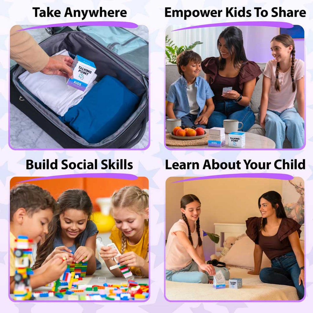 kids pack conversation cards, talking point cards