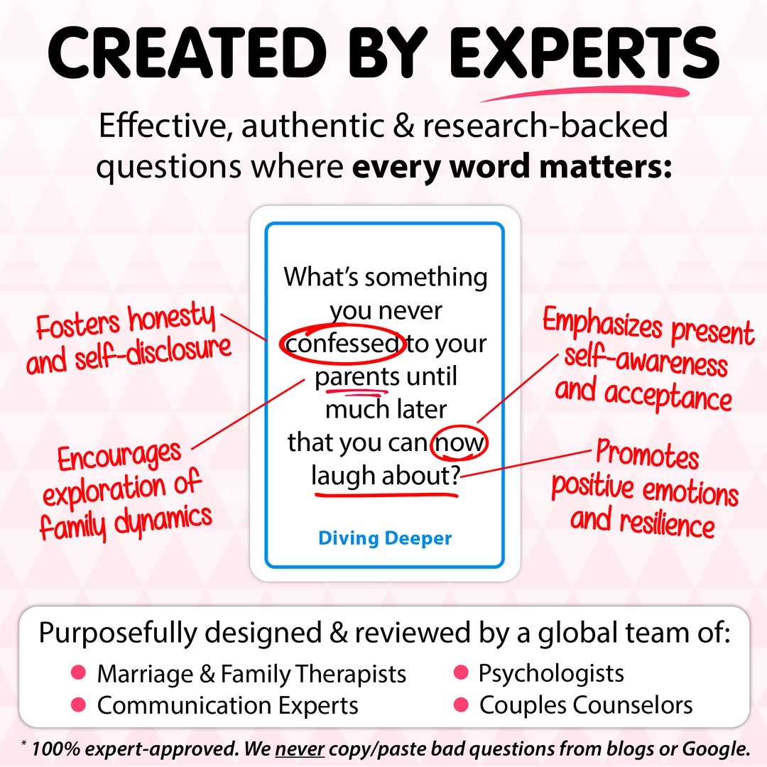 couples pack conversation cards, talking point cards