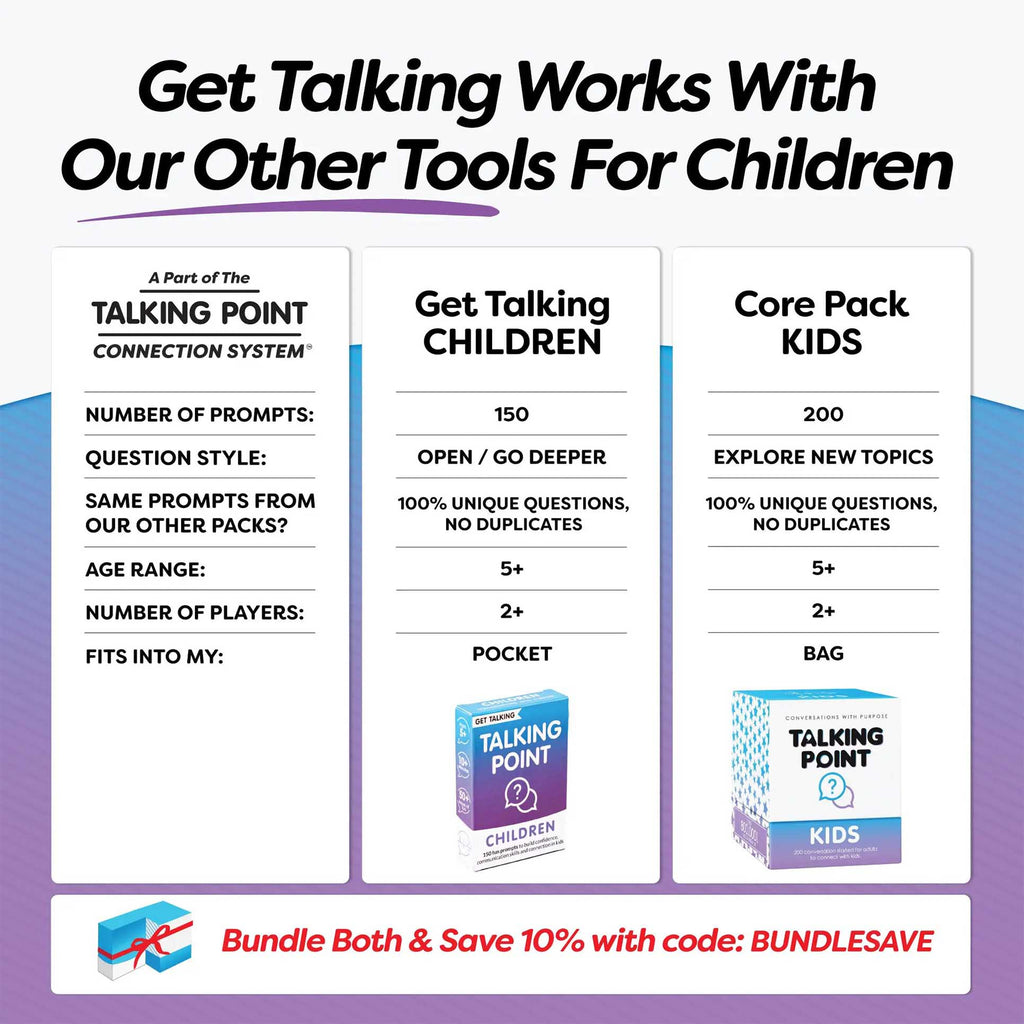 get talking: children conversation cards, talking point cards