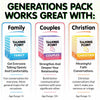 generations pack conversation cards, talking point cards