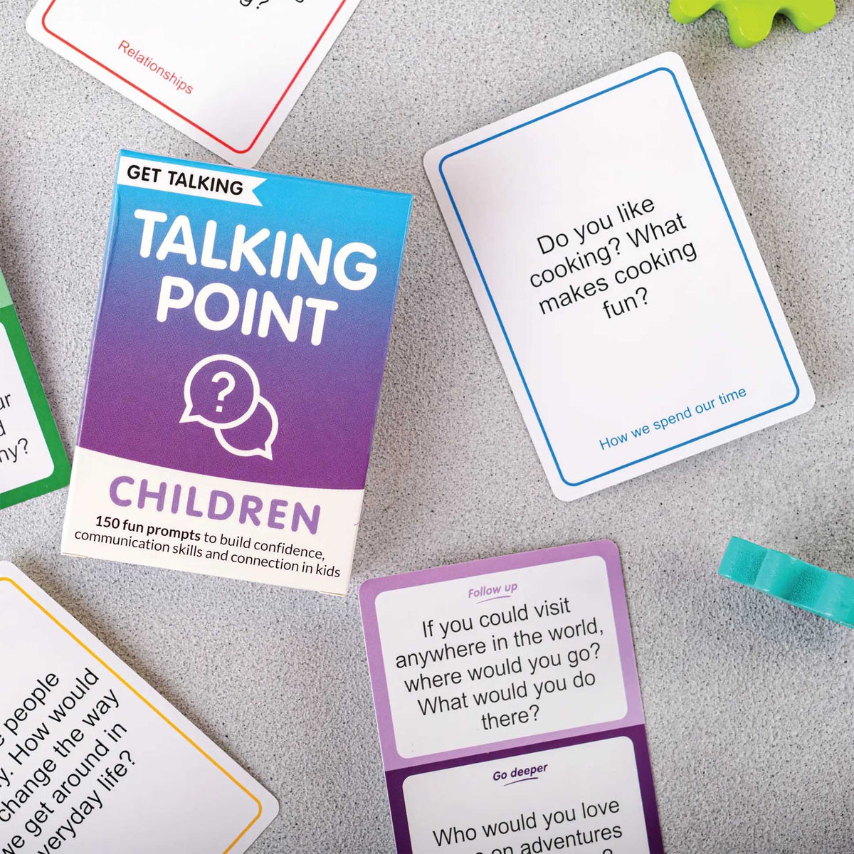 get talking: children conversation cards, talking point cards