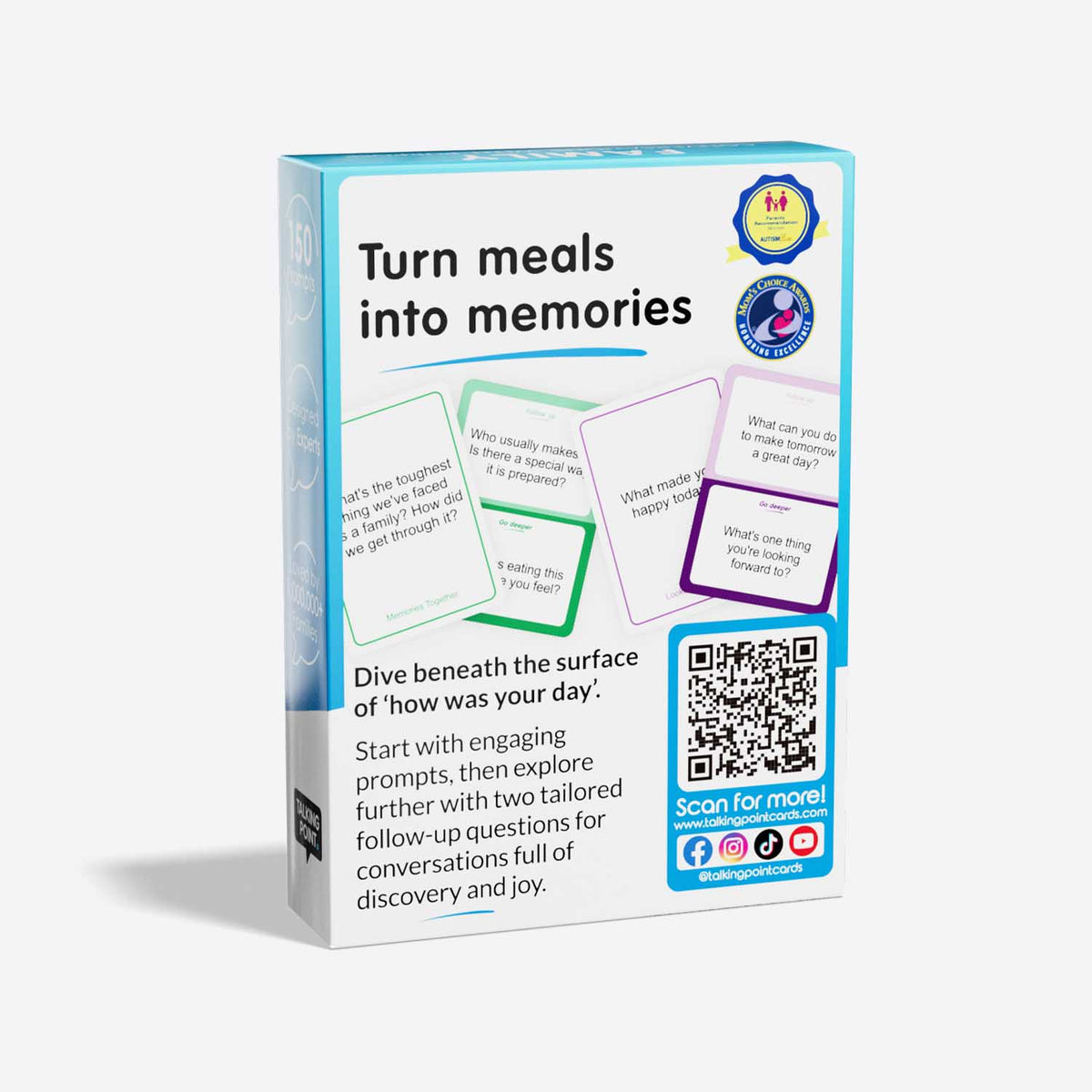 get talking: family conversation cards, talking point cards