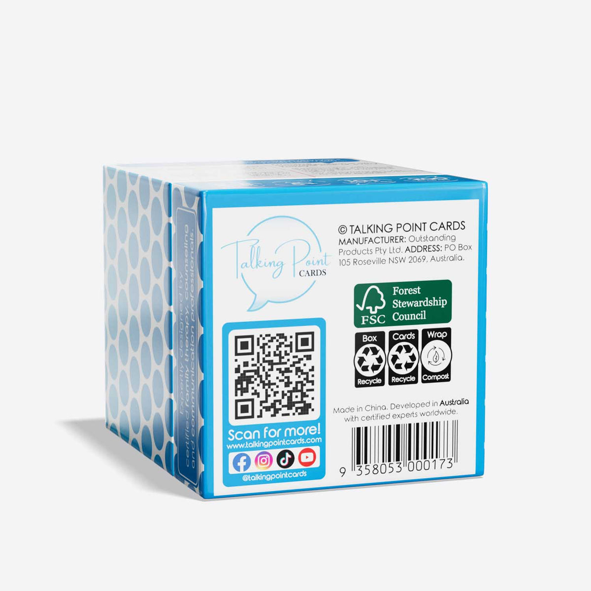 family pack conversation cards, talking point cards