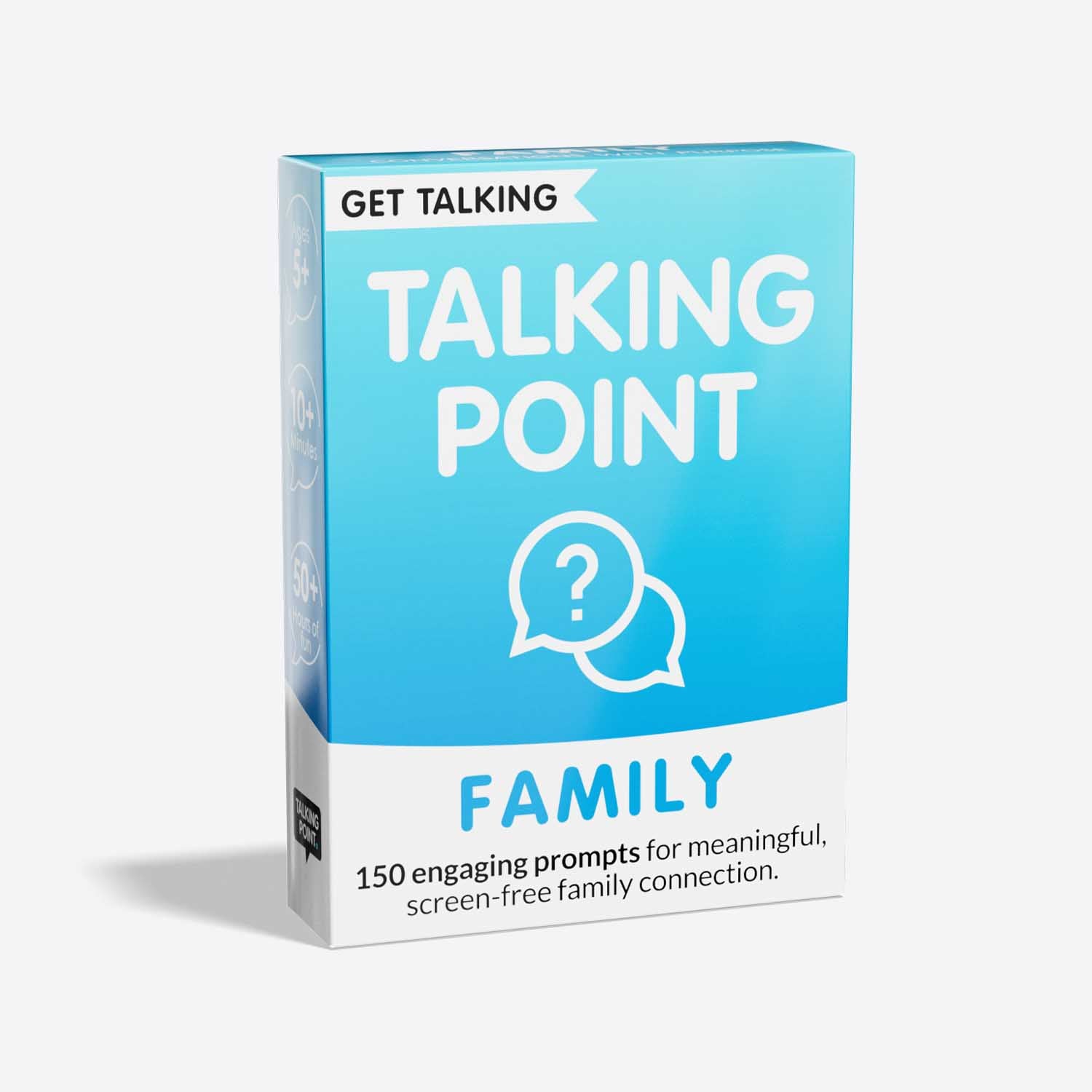 get talking: family conversation cards, talking point cards