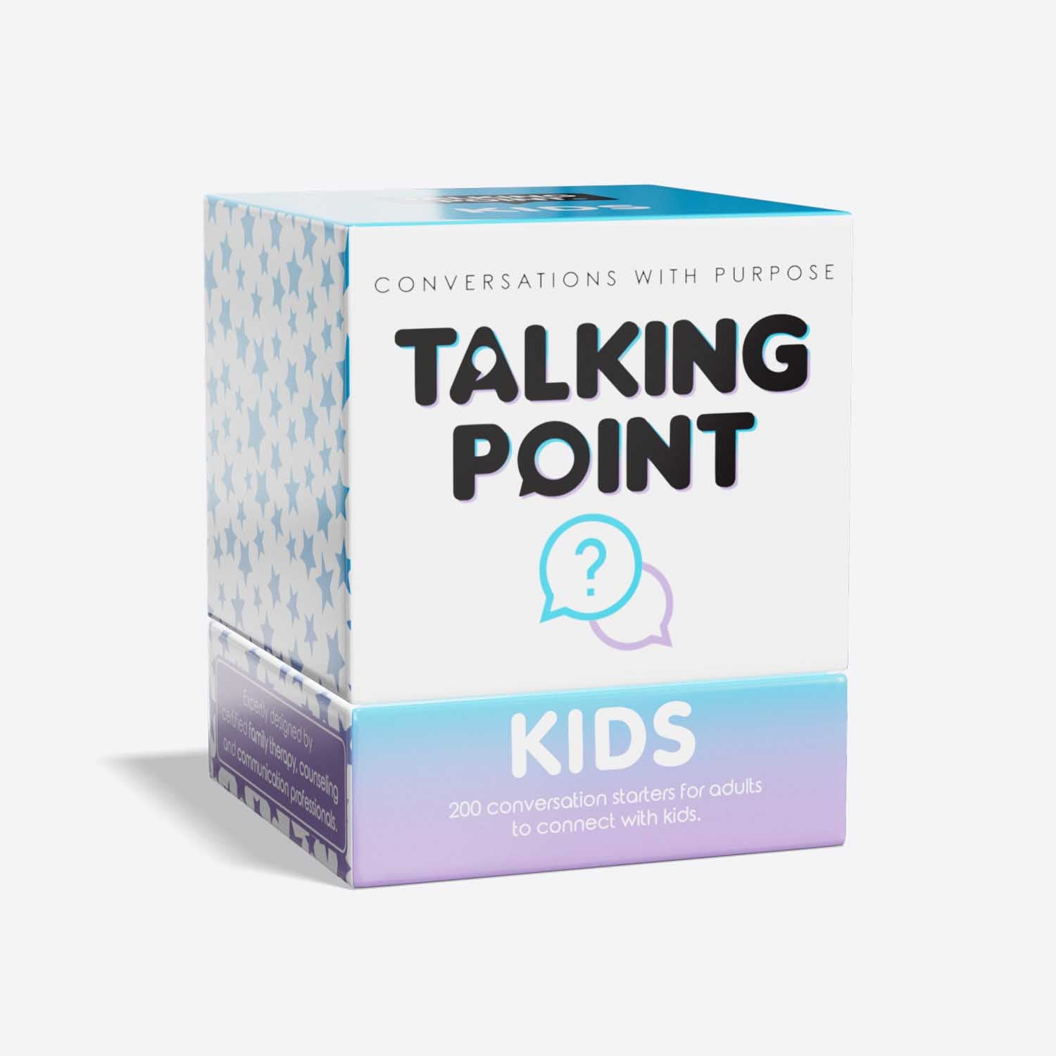 kids pack conversation cards, talking point cards