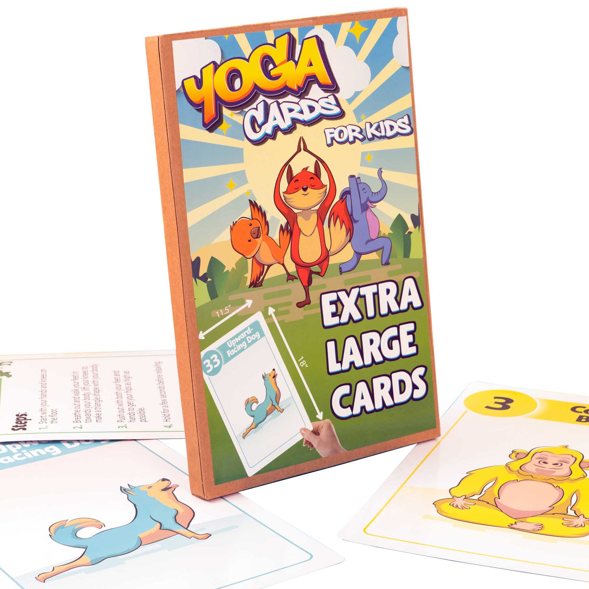 kids yoga cards, talking point cards