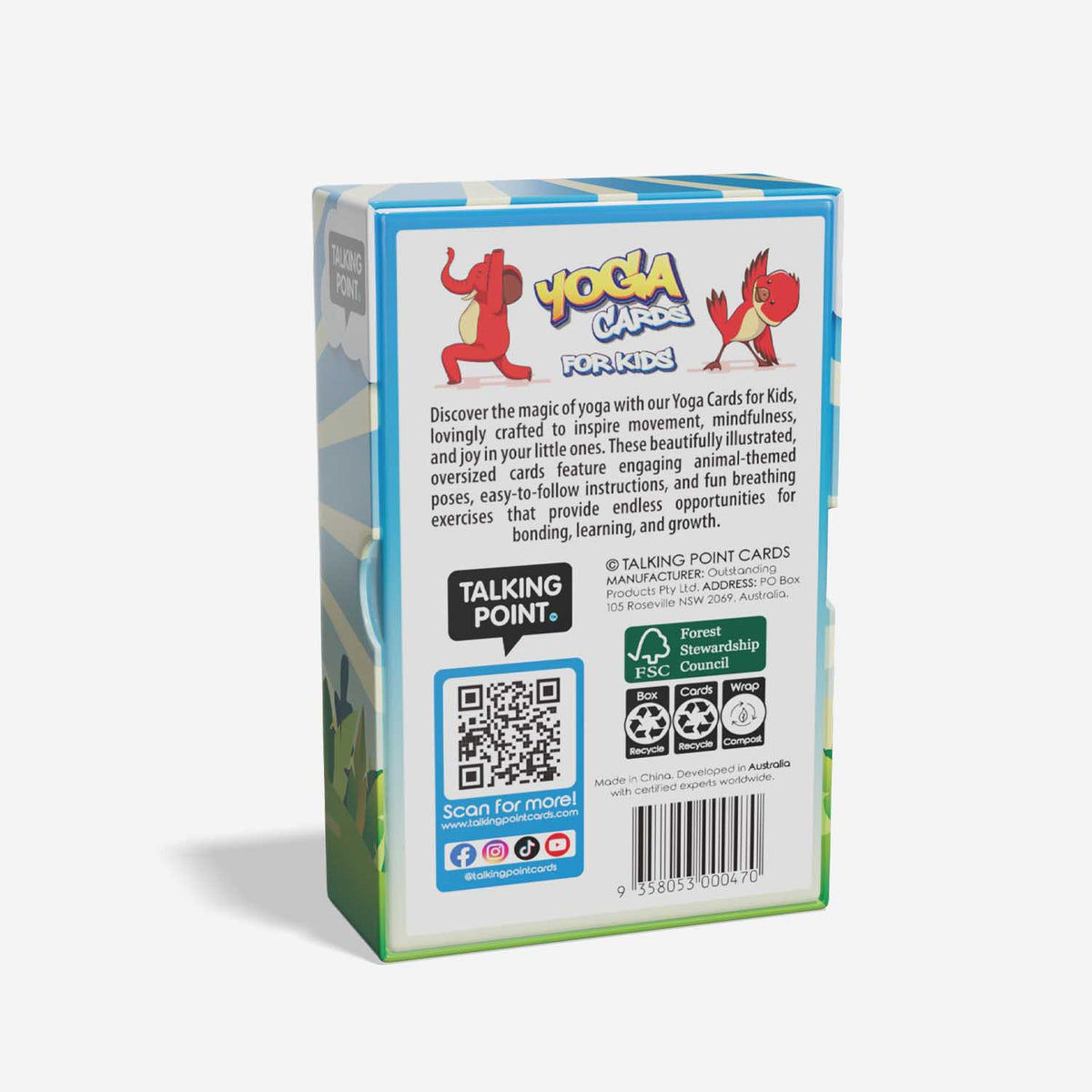 kids yoga cards, talking point cards