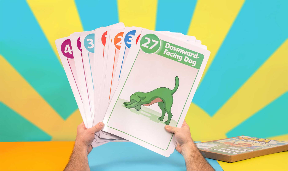 kids yoga cards, talking point cards