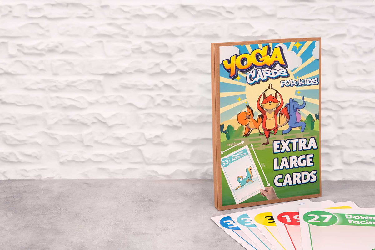 kids yoga cards, talking point cards