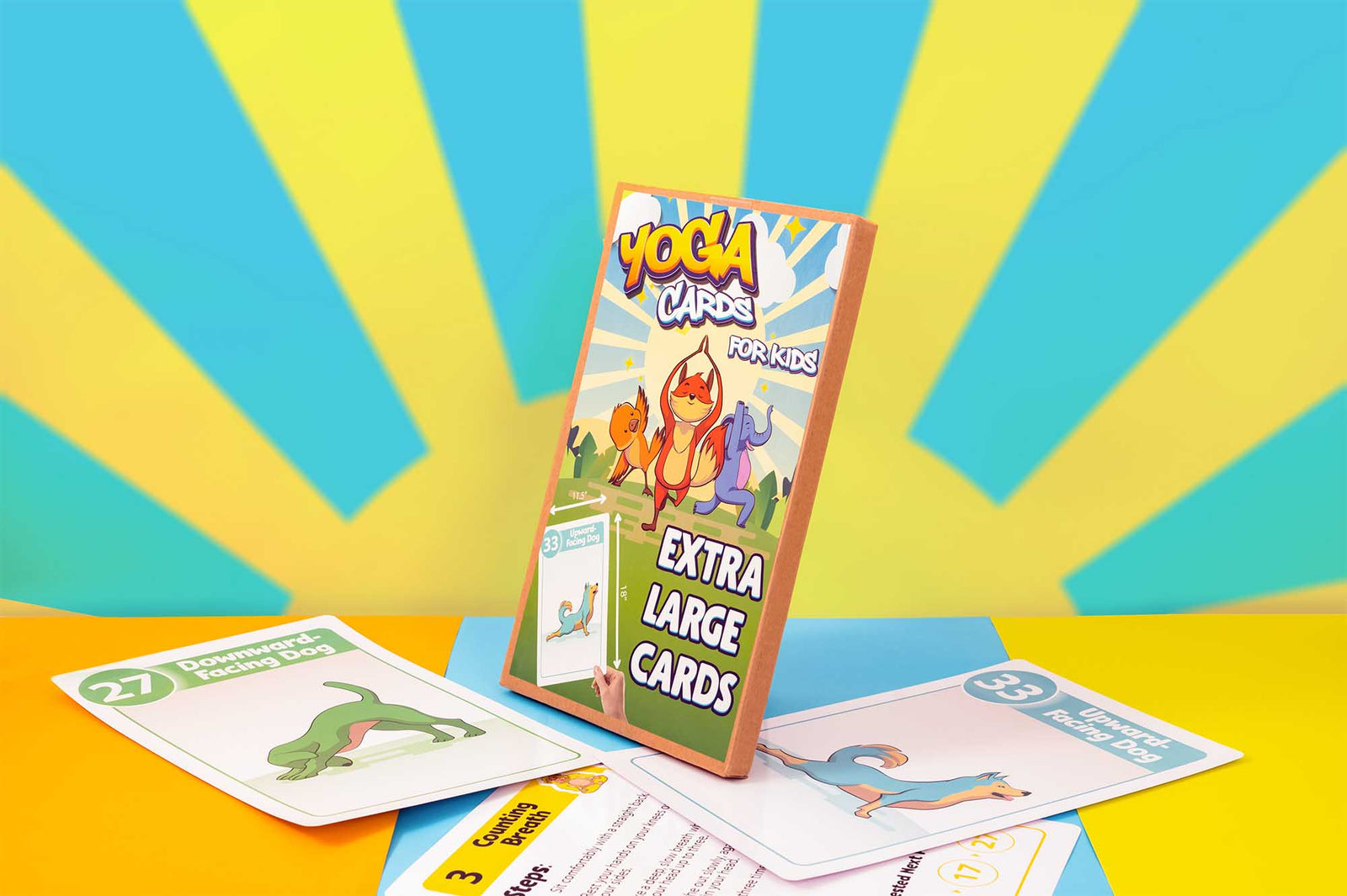 kids yoga cards, talking point cards