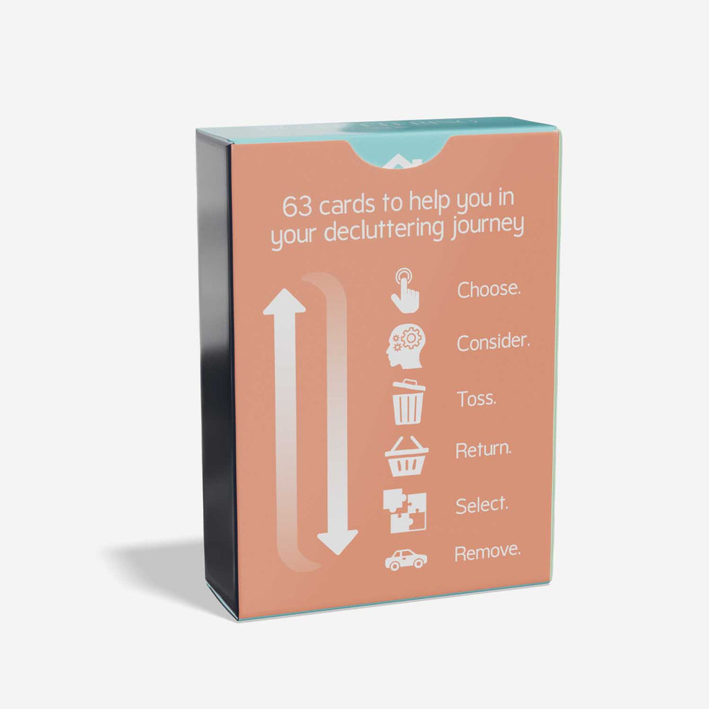 decluttering kit, talking point cards
