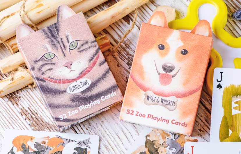 【着後レビューで 送料無料】 | Packs Card Playing Animal Zoo52 Talking Cards Point トランプ