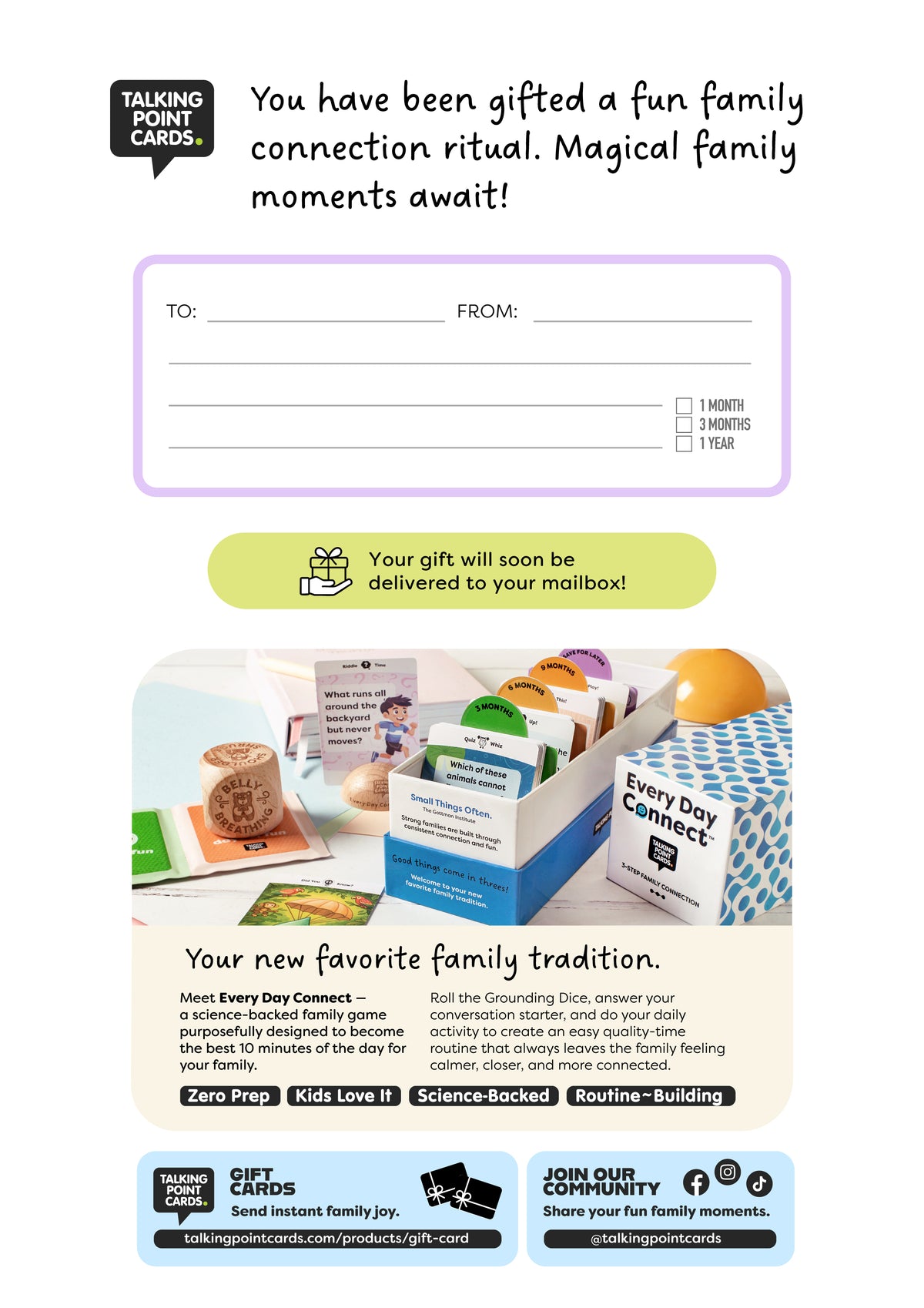 Every Day Connect Gift Certificate