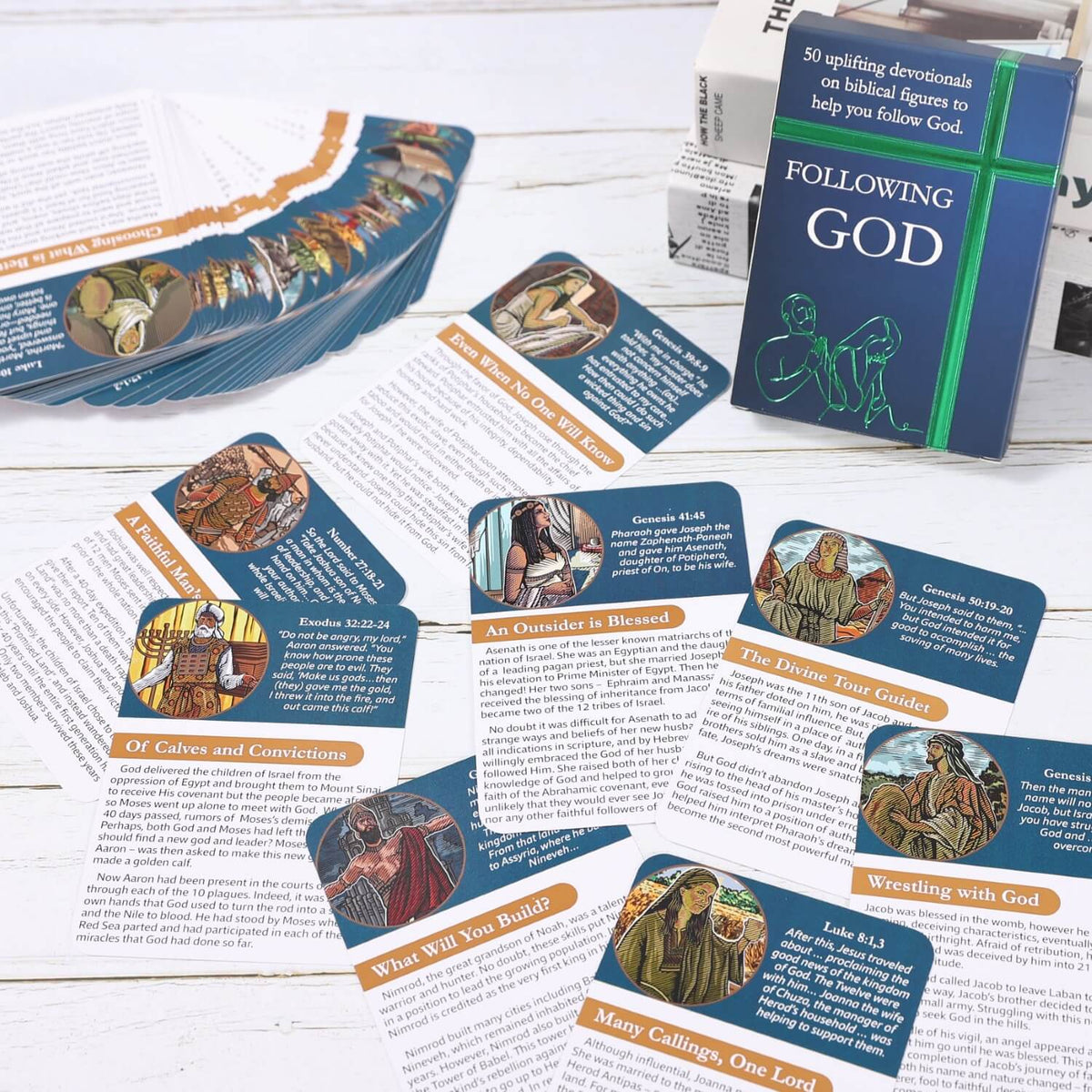 following god devotional, talking point cards
